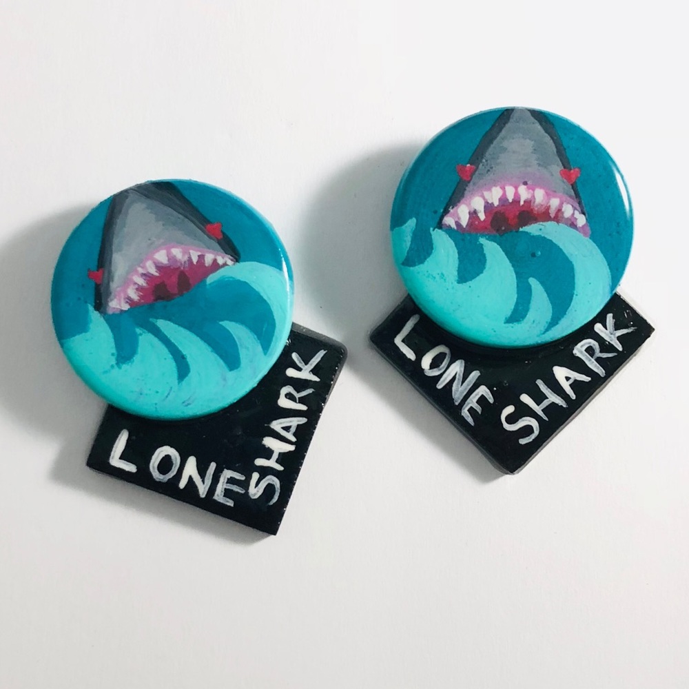 Lone Shark Earrings